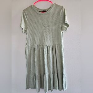 Lily Rose Sage Ribbed Midi Dress